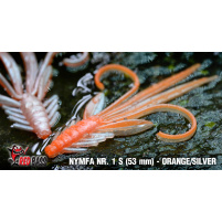 Red Bass - Nymfa S - 53mm / orange-silver /  bal.10ks