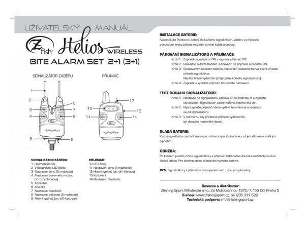 ZFISH Sada Hlásičů Helios 2+1