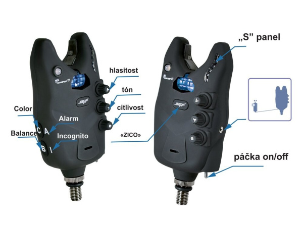ZICO - Sada signalizátorů Unicarp III, 2+1