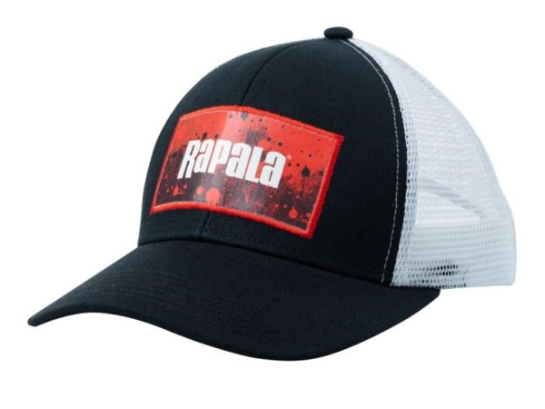 RAPALA - Kšiltovka Cap splash trucker black/red