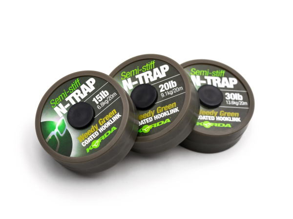 KORDA Návazcová Šňůrka N-Trap Soft Weedy Green 20 m