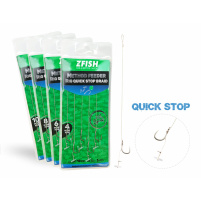 ZFISH Návazec Method Feeder Rig Quick Stop Braid 5 ks - Velikost Háčku 4