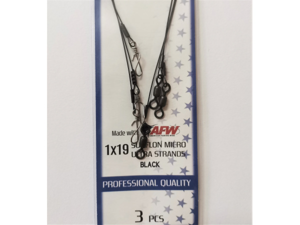 RELAX - Lanko 1x19 Surflon Micro Ultra Strands Black - 25cm