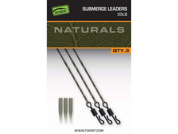 FOX - Montáž Naturals Submerged Leaders, 75cm, 3ks