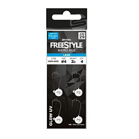 FreeStyle - Jigová hlavička Micro Jig29 Glow White 2g 1,9cm vel. 4 4ks          