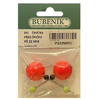Bubeník - Číhátko před špičku 22mm, 2ks barva červená Výprodej