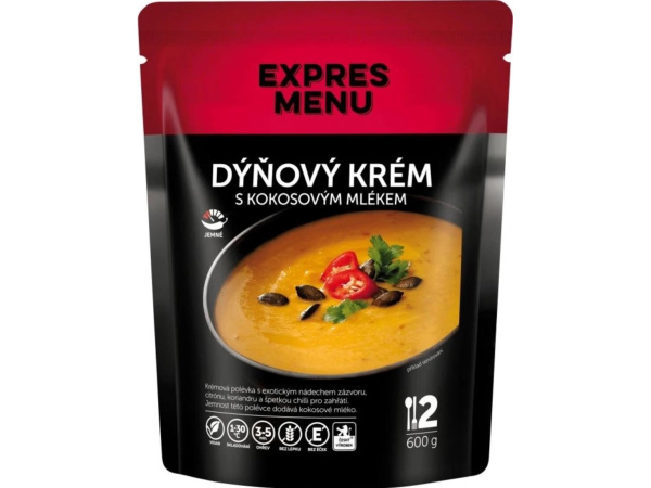 EXPRES MENU - Polévka Dýňový krém s kokosovým mlékem 600g, 2 porce