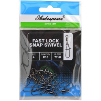 Shakespeare - Krabina s pevnostním obratlíkem Fast lock snap swivel vel. 2 - VÝPRODEJ!