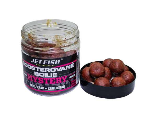 JET FISH - Boosterované boilie MYSTERY 24mm, 250ml