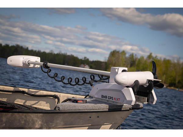 Rhino příďový elektromotor BMR GPS NxT 65 Longshaft 12V electric outboard motor white