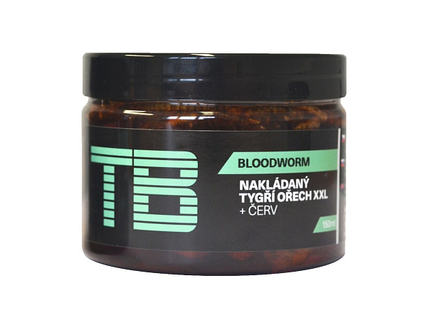 TB Baits - Nakládaný Tygří Ořech XXL + Červ 150 ml - Bloodworm
