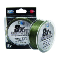 ASSO - Šňůra PE 8X Light Games 150m - 0,165mm GREEN