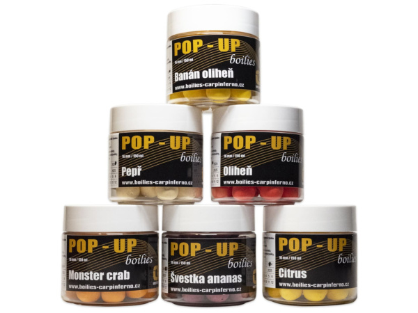 Carp Inferno Pop - up Boilies 16 mm 150 ml|Pepř