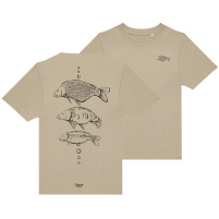 Giants fishing Tričko dětské béžové Tři kapři |vel. 9-11 Let