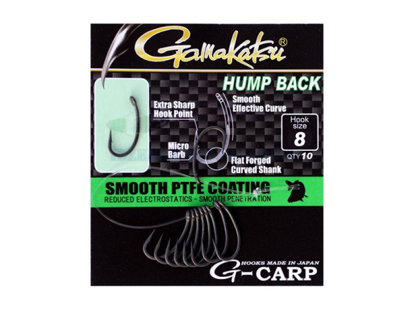 Gamakatsu - Háčky G-CARP Hump back, 10ks - šedé