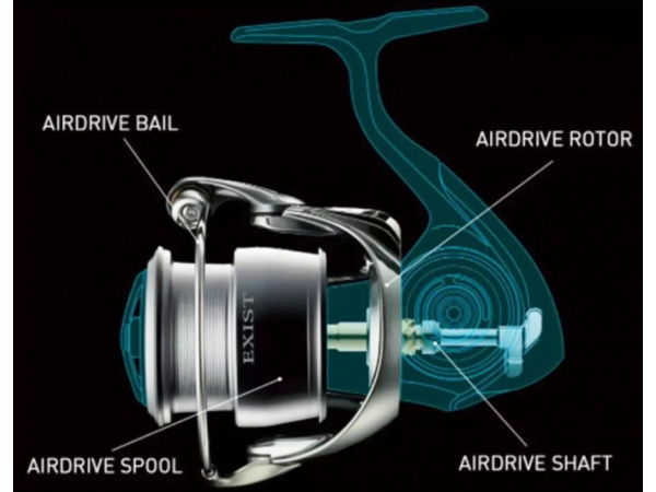 DAIWA - Naviják Exist LT 3000D - 12 ložisek