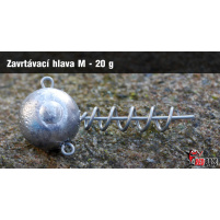Red Bass - Jig koule zavrtávací  vel. M - 20g, bal. 2ks - VÝPRODEJ
