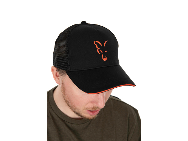 FOX - Kšiltovka Collection Trucker Cap Black/Orange