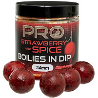 Starbaits - Boilies v dipu Pro Strawberry Spice, 150g, 24mm