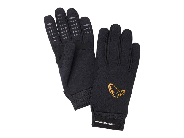 SAVAGE GEAR - Rukavice Neoprene stretch glove, black