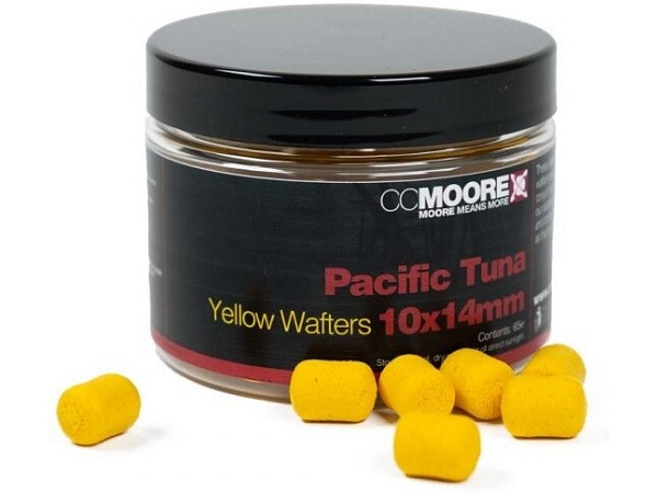 CC Moore - Pacific Tuna Dumbell Wafters Yellow, 10x14mm, 65ks