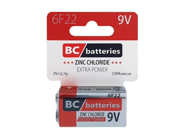 BC - Baterie - Baterie 9V Extra power Zinková