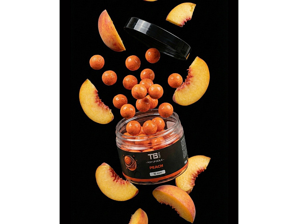 TB Baits Dipované Pop Up Peach + NHDC 50 g - 12 mm