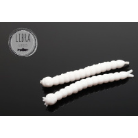 Libra Lures - Nástraha SLIGHT WORM 38mm / cheese / white / 15ks