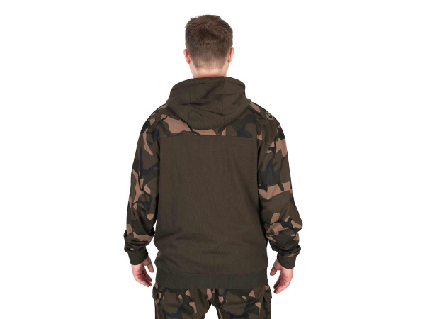 Fox LW Khaki/Camo Split Zip Hoody