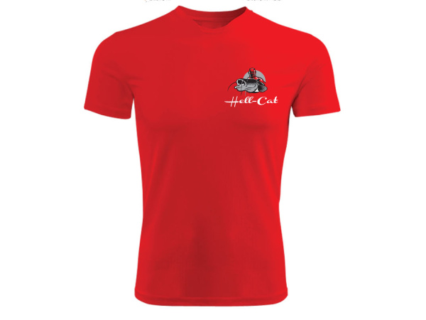 Hell-Cat - Tričko Červené Classic vel.L - VÝPRODEJ
