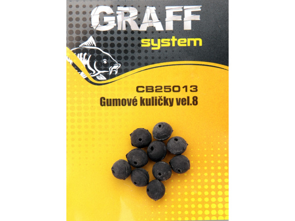 GRAFF - Gumové kuličky černé