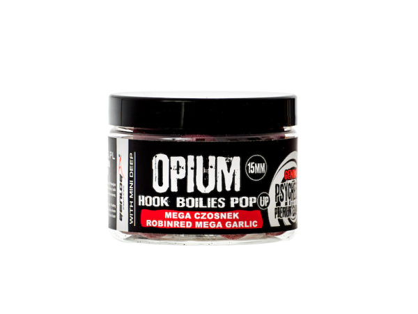 GENLOG OPIUM HOOK BOILIES Pop Up 15mm, 150ml