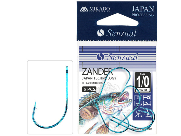MIKADO - Háčky Sensual Zander Modrý 5ks