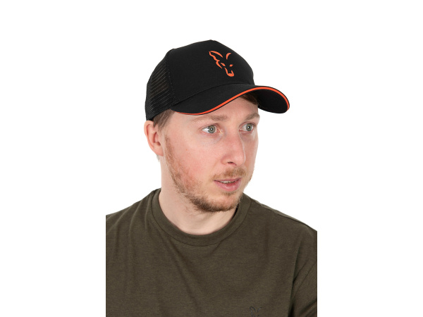 FOX - Kšiltovka Collection Trucker Cap Black/Orange