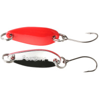 MIKADO - Plandavka - MINI SPOON 2,4cm/2.5g - ČERVENÁ - STŘÍBRNÁ