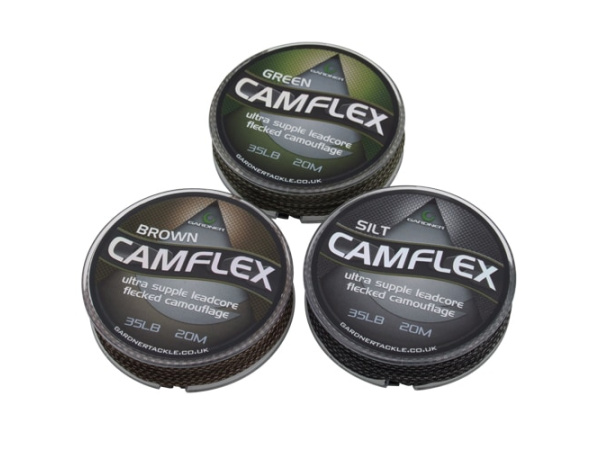 Gardner Olověná šňůrka Camflex Leadcore Camo Brown 20m