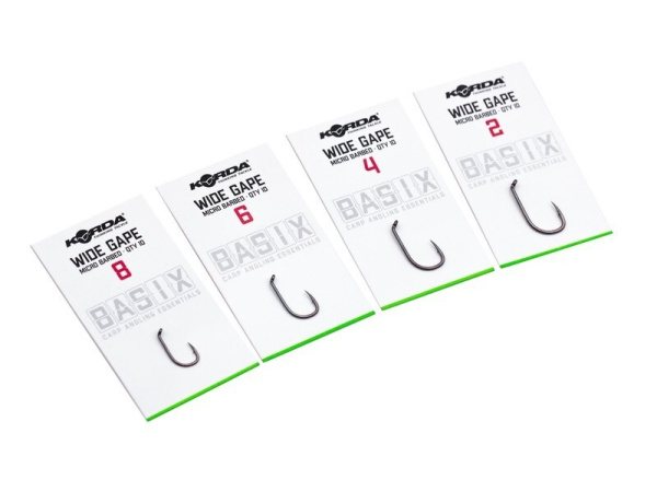KORDA Háčky Basix Wide Gape 10 ks