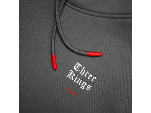 KUMU - MIKINA 3 KINGS HOODIE GREY