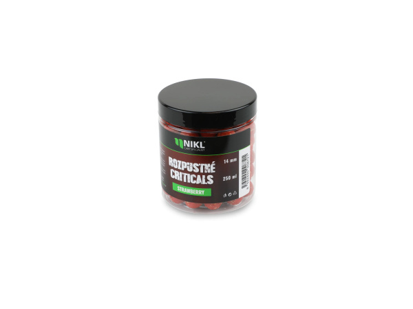 Nikl Rozpustné Criticals boilie Strawberry 250ml