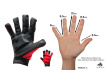 Rukavice Hell-Cat černo-červené