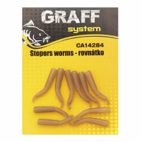 GRAFF - Stopers worm, rovnátko hnědá, 10ks