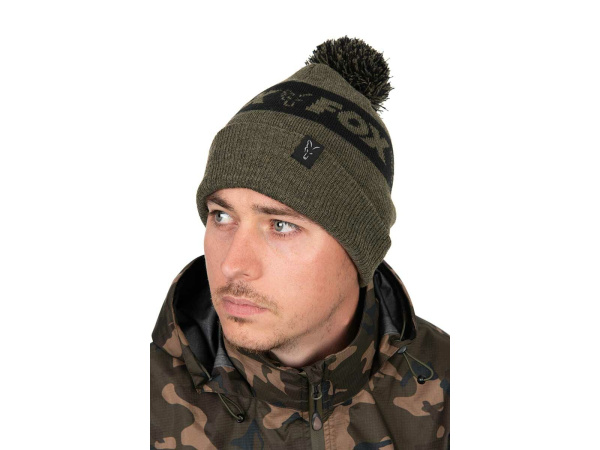 FOX - Čepice Collection Bobble Green Black