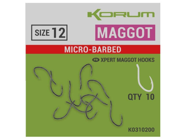 KORUM - Háčky Xpert Maggot - Barbed, vel. 14, 10ks