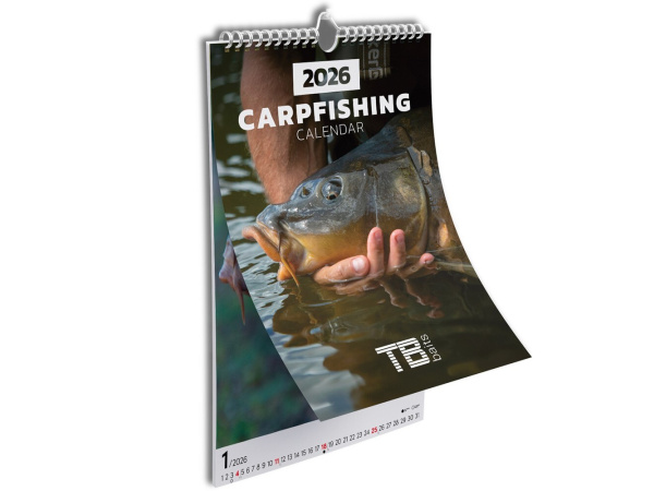 TB Baits - Rybářský Kalendář Carpfishing 2026 33x46 cm