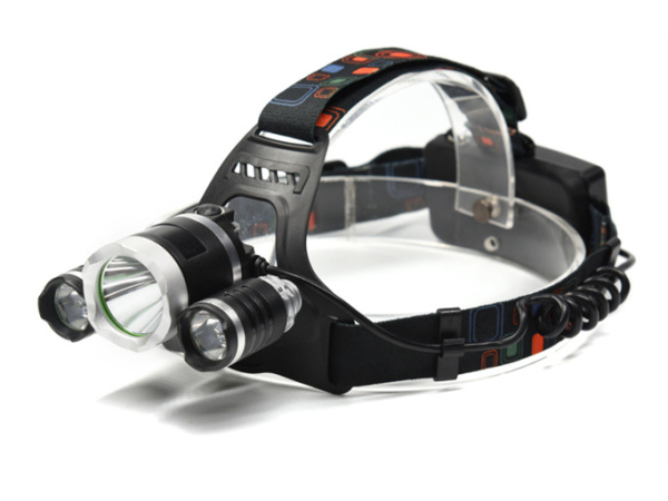 TRIXLINE - Čelovka 10W CREE XM-L, T6+2X3W, 400 Lumens