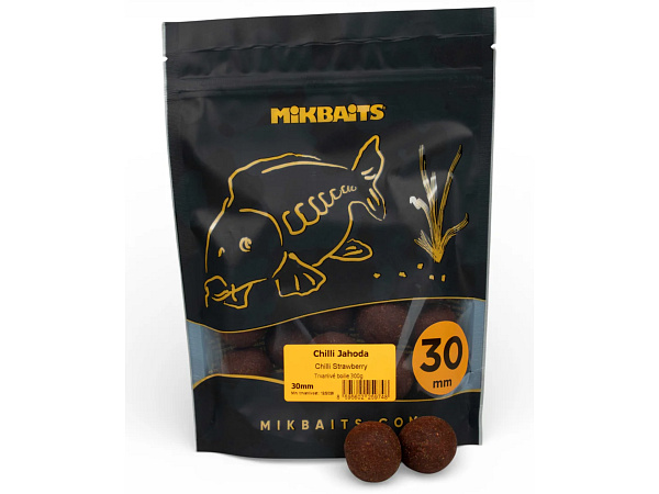 Mikbaits Boilie Chilli Chips Chilli Jahoda 300g 30mm