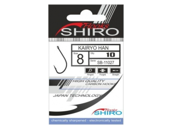 SHIRO- Háčky Kairyu Han s očkem - 10ks 