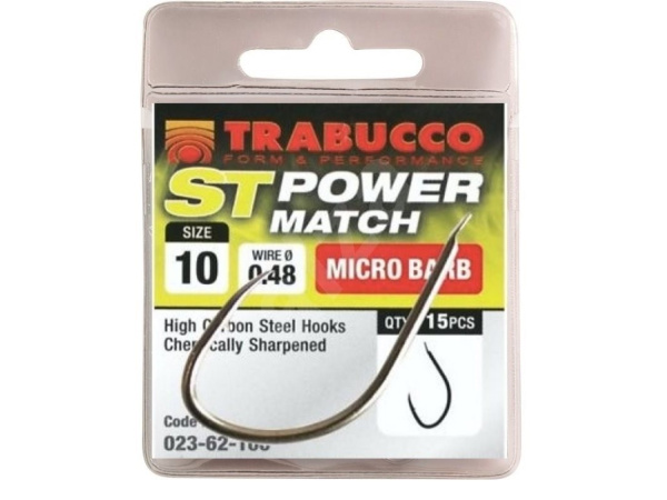 Trabucco - Háčky ST power match, micro barb, bal.15ks