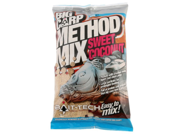 Bait-Tech krmítková směs Big Carp Method Mix Coconut 2 kg