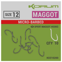 KORUM - Háčky Xpert Maggot - Barbed, vel. 12, 10ks